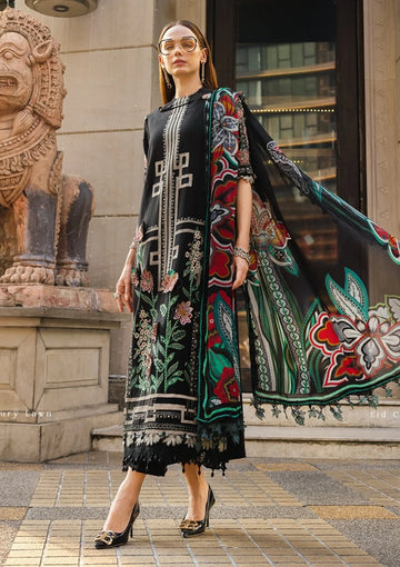 Emb Dhanak 3Pc Suit