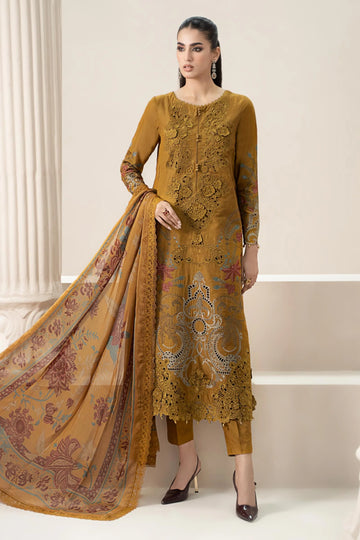 Emb Dhanak 3Pc Suit