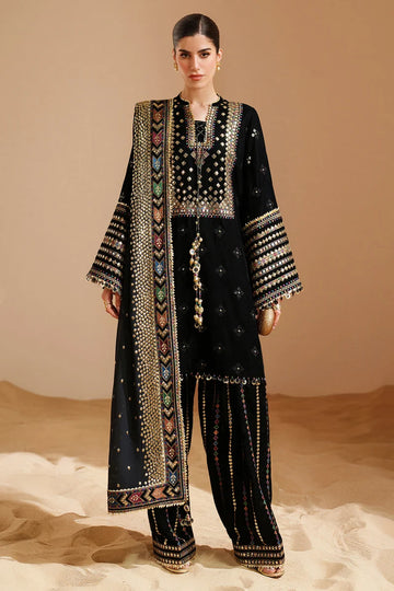Emb Dhanak 3Pc Suit