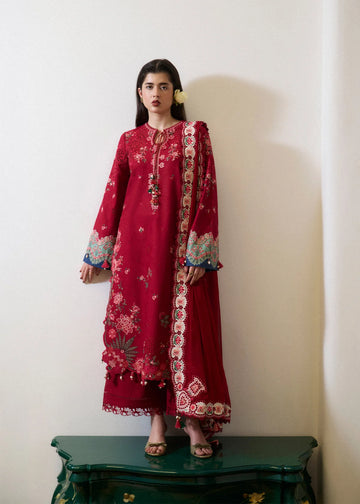 Emb Dhanak 3Pc Suit
