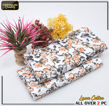 2 Piece Soft | Lightweight & Stylish Printed  Lawn Cotton Suit - BDF#109
