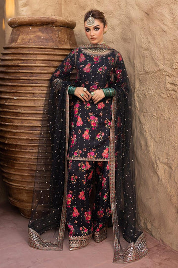 Emb Dhanak 3Pc Suit