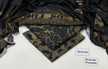 Print Dhanak 3pc Suit