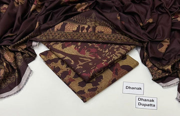 Print Dhanak 3pc Suit