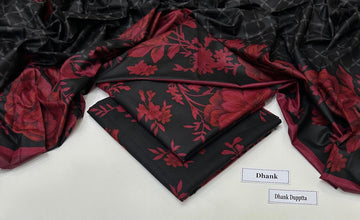 Print Dhanak 3pc Suit