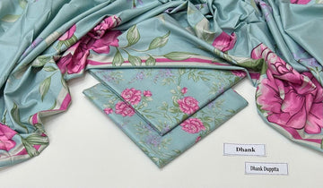 Print Dhanak 3pc Suit