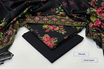 Print Dhanak 3pc Suit