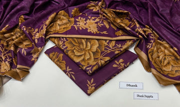 Print Dhanak 3pc Suit
