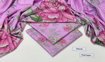 Print Dhanak 3pc Suit