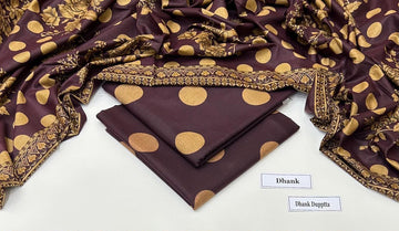 Print Dhanak 3pc Suit