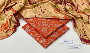 Print Dhanak 3pc Suit
