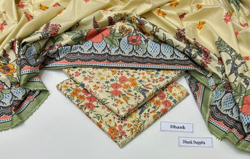 Print Dhanak 3pc Suit