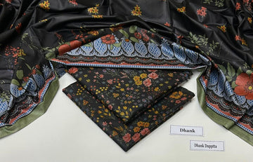 Print Dhanak 3pc Suit