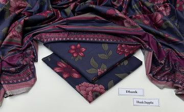 Print Dhanak 3pc Suit