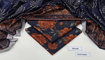 Print Dhanak 3pc Suit