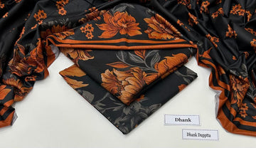 Print Dhanak 3pc Suit