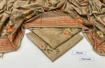 Print Dhanak 3pc Suit