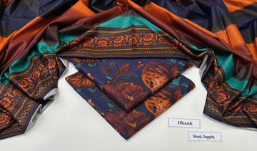 Print Dhanak 3pc Suit