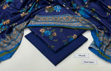 Print Dhanak 3pc Suit