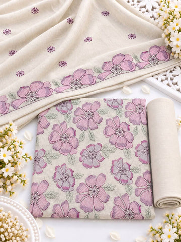 Khaddar 3pc Embroidered Suit