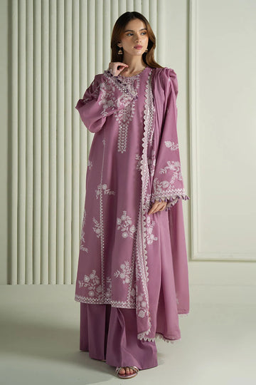 Emb Dhanak 3Pc Suit