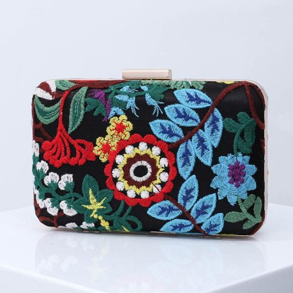 Ethnic Style Embroidery Flower Hand Bag 1-FREE SIZE Sku CY-!54395 Material Polyester