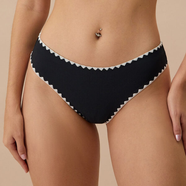 Fabric:This Ribbed Bikini Bottom is made of Recycled Polyamide and Spandex. Recycled Polyamide is prized for its elasticity and softness. Plus