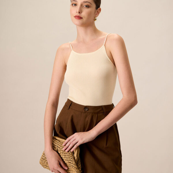 Fabric:This cami is made of 100% Tencel Lyocell. TENCEL Lyocell fibers