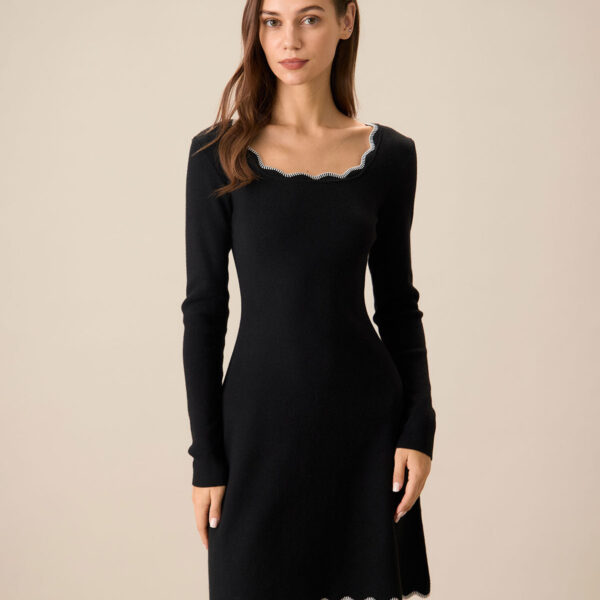 Fabric:This Knit Mini Dress is made of Viscose