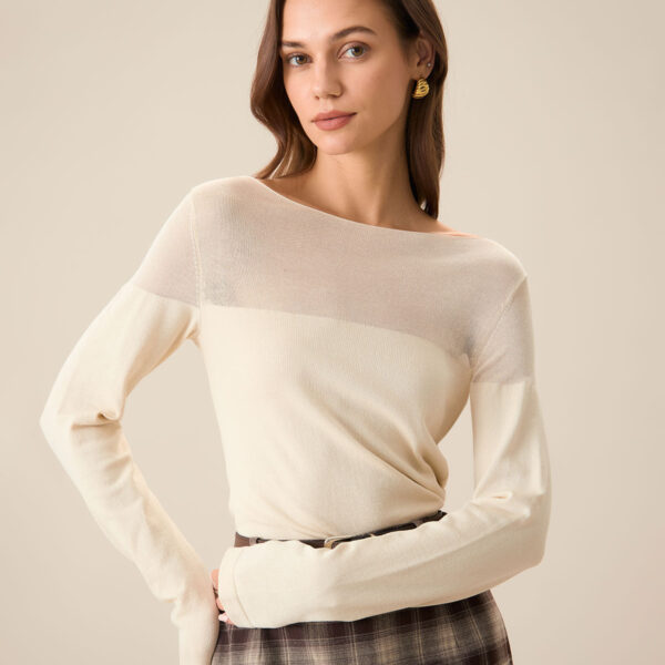 Fabric:This Sheer Top is made of Viscose and Nylon. Viscose (aka rayon) is a man-made cellulosic fiber made from wood pulp. It's soft