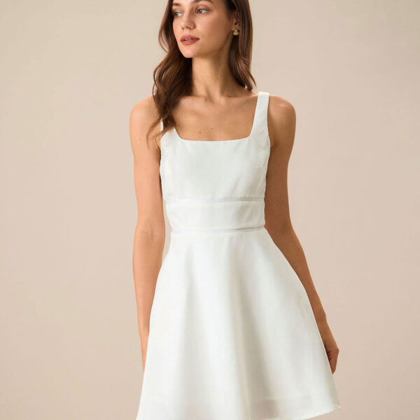Fabric:This Slip Mini Dress is made of Polyester. Polyester is an artificial fiber that feels soft