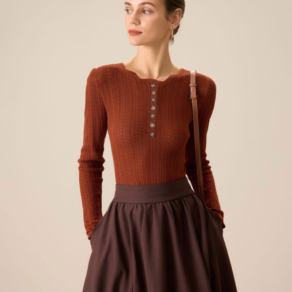 Fabric:This Slim Sweater is made of Viscose and Nylon. Viscose (aka rayon) is a man-made cellulosic fiber made from wood pulp. It's soft