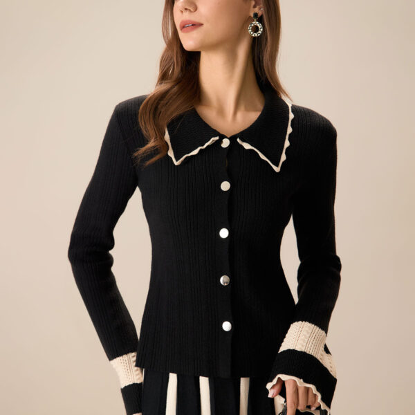 Fabric:This Splicing Cardigan is made of Viscose