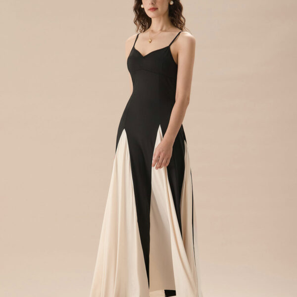 Fabric:This Slip Maxi Dress is made of Polyester and Spandex. Polyester is an artificial fiber that feels soft