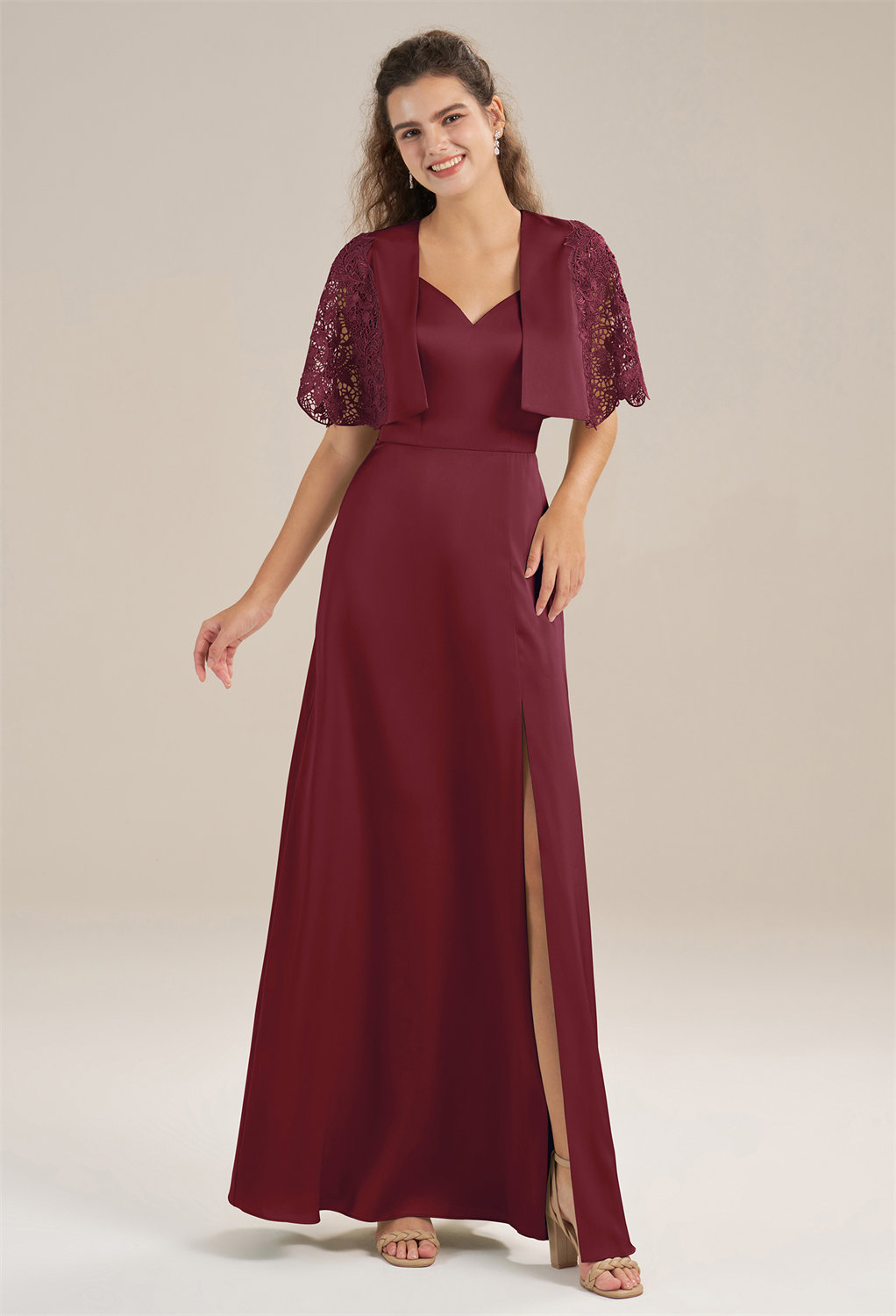 embellished with intricate lace