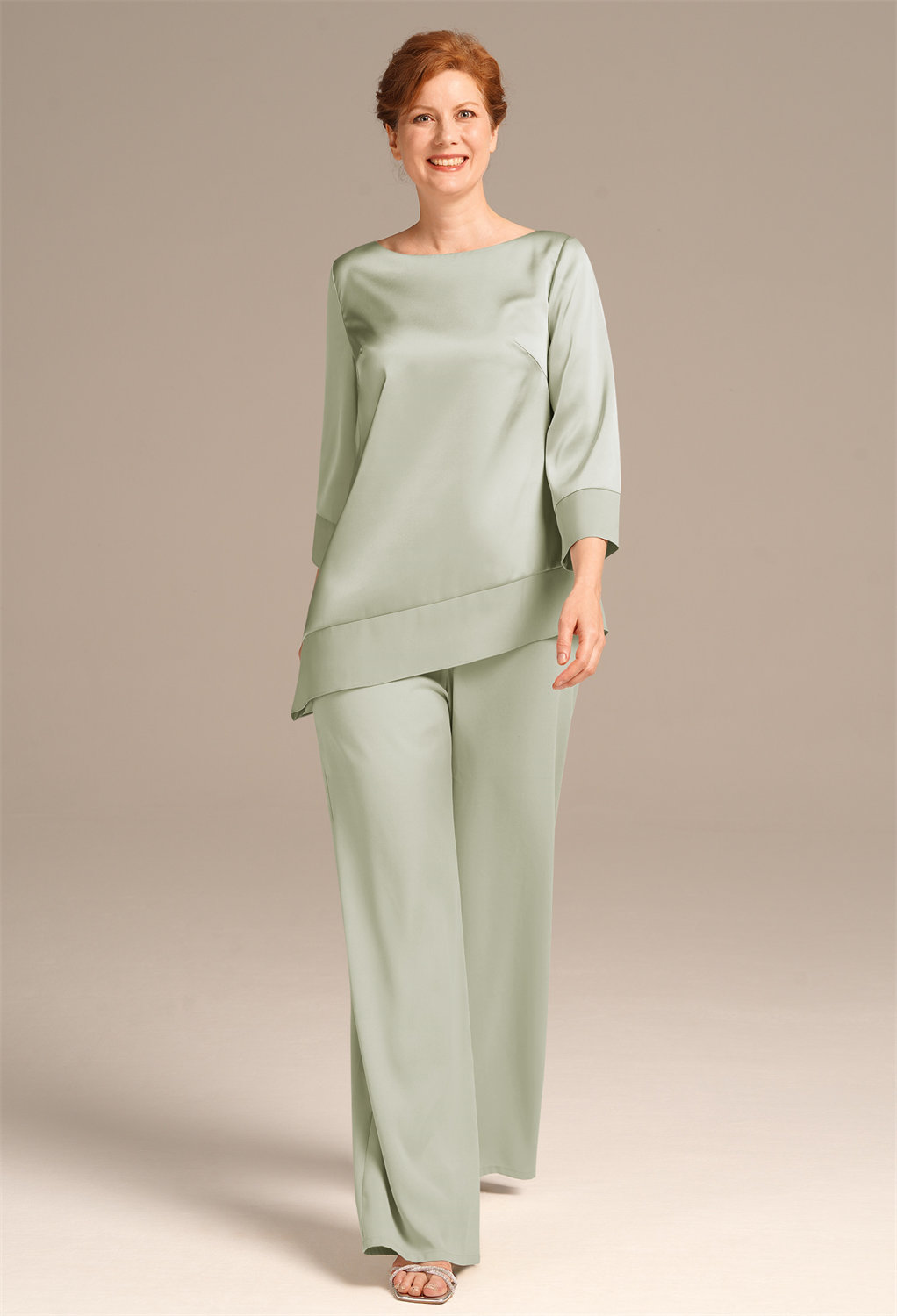 floor-length mother of the bride jumpsuit