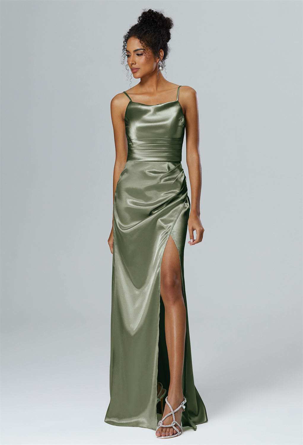 paired with a tasteful side slit