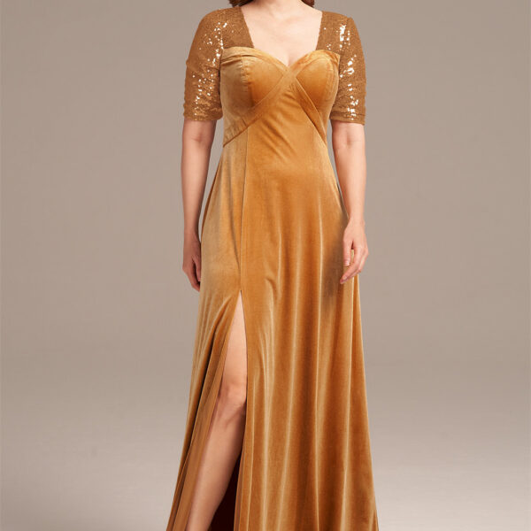 floor-length mother of the bride dress