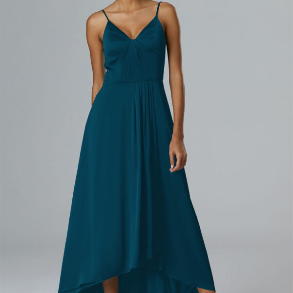 ensuring the bridesmaid stands out with a unique charm.