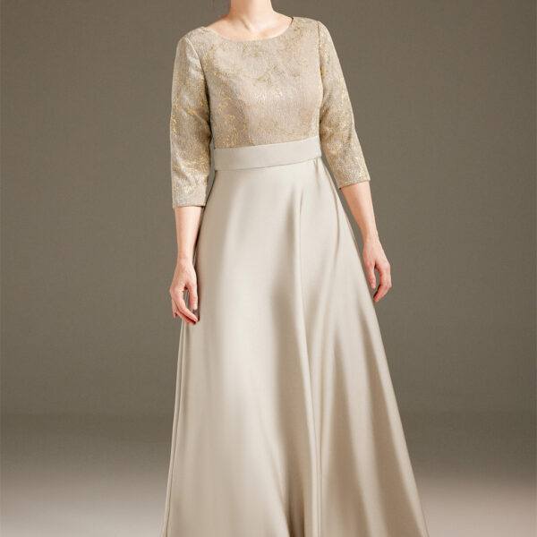 floor-length mother of the bride dress