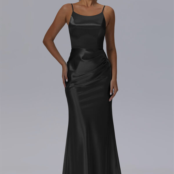 this bridesmaid gown is finished off with a built-i