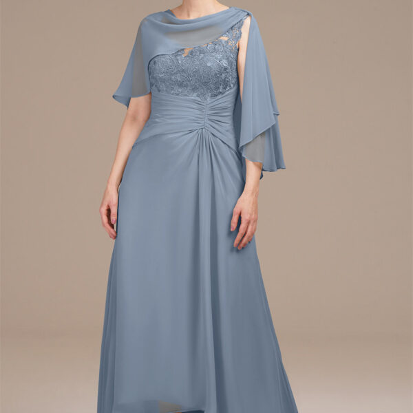 the AW Maxine Dress dress is a dream. Draped in airy chiffon
