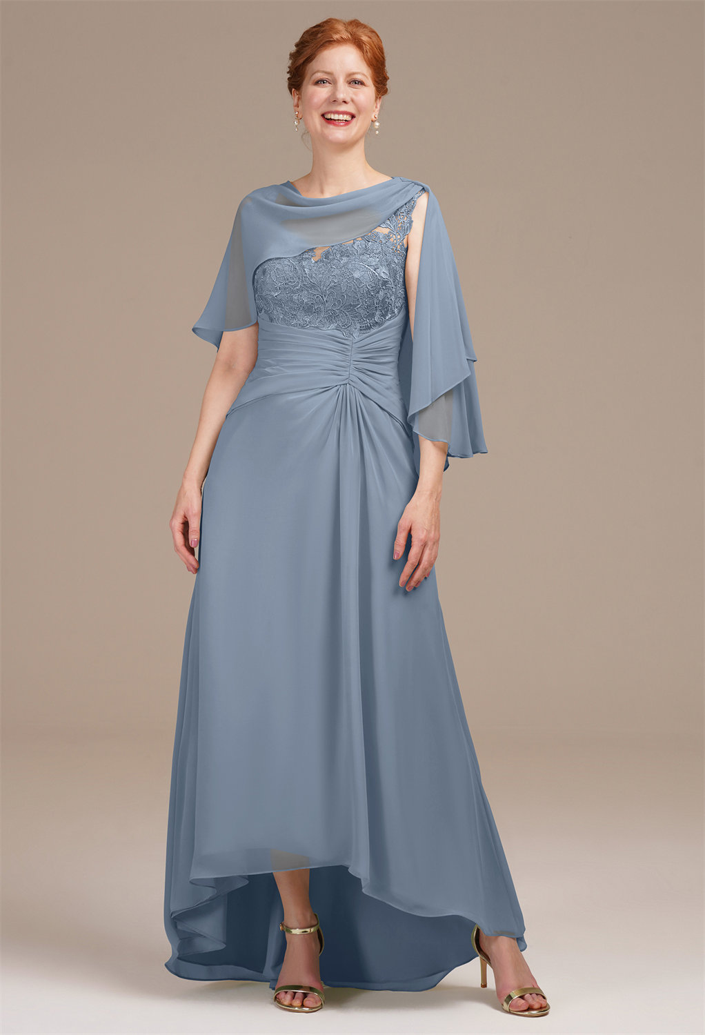 the AW Maxine Dress dress is a dream. Draped in airy chiffon
