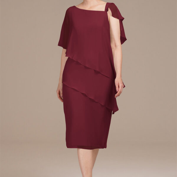 perfect for the mother who adores uniqueness. The A-line silhouette graces her form