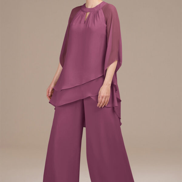 featuring a jewel neckline atop a sleeveless