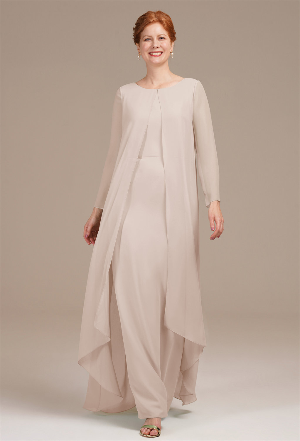 the AW Maude Dress is a stunning creation tailored for moms. Crafted from delicate chiffon