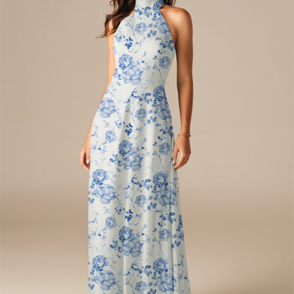 while the bib neckline adds an interesting look that is quite unique.This dress is perfect for all se