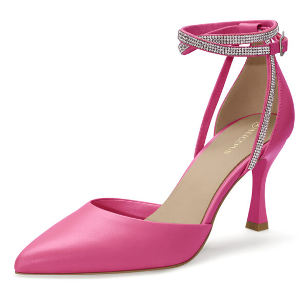 these stiletto heels bring a touch of glamour to any look. The 3.15-inch height pairs with a pointed toe for a classic silhouette