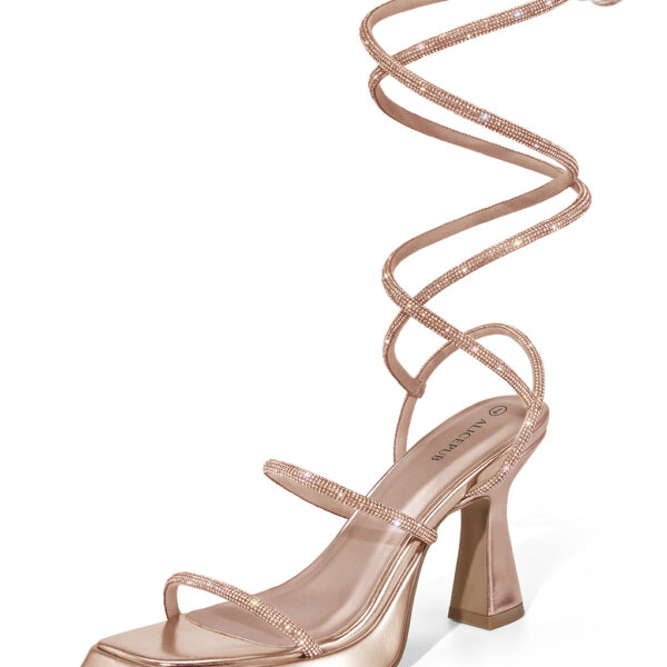 Women's Rhinestone Strappy Heels