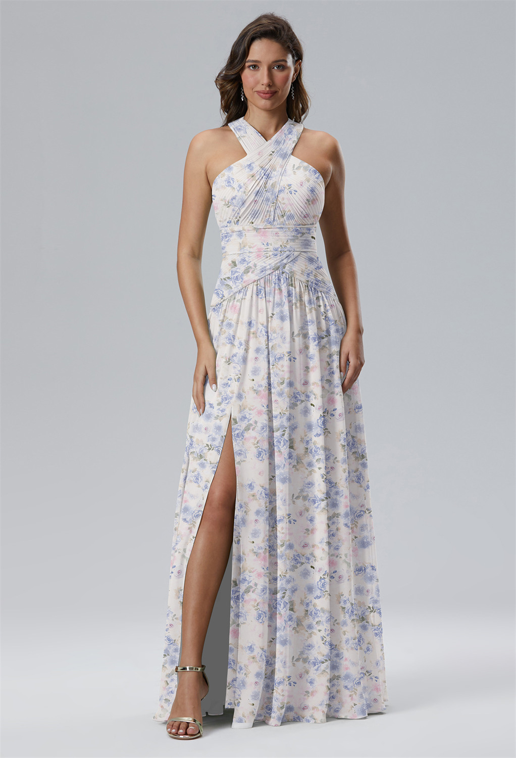 the chiffon Evaporate dress exude a sense of captivating charm. It harmonizes sophistication with subtle allure
